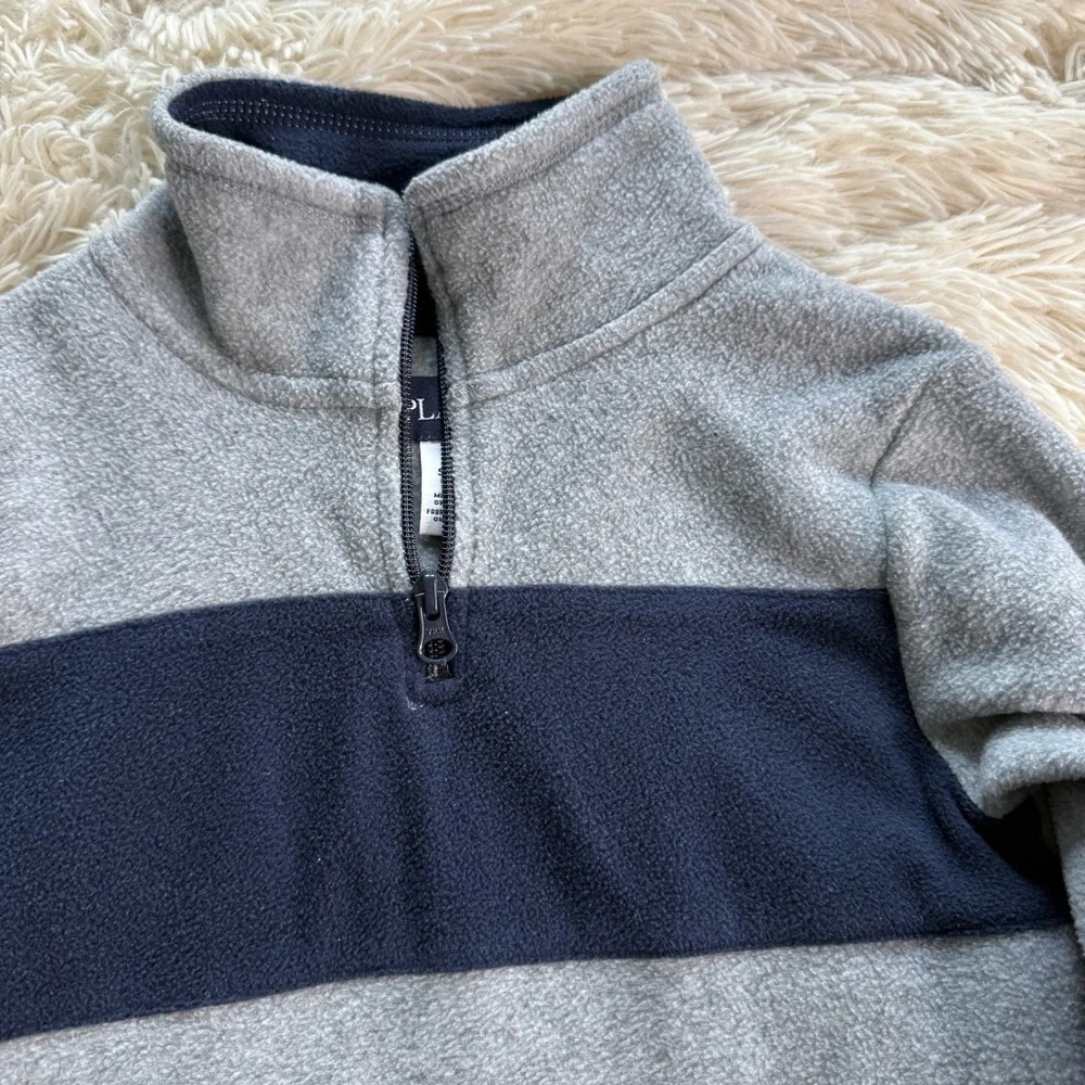 The Children’s Place Grey Blue Quarterzip Size Small/5/6